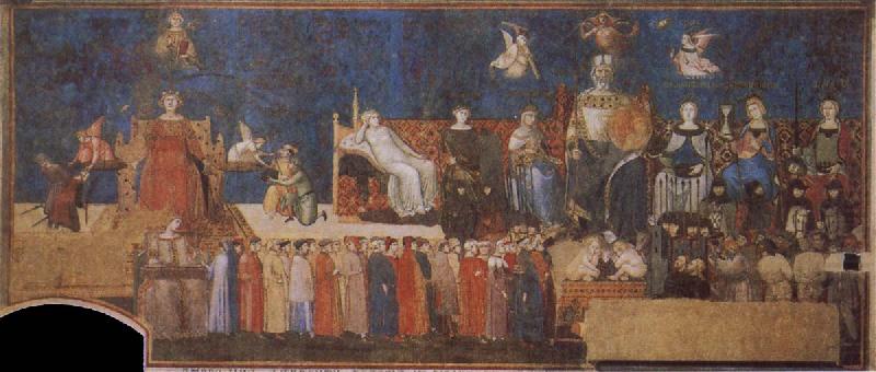 Ambrogio Lorenzetti Allegory of the Good Goverment china oil painting image
